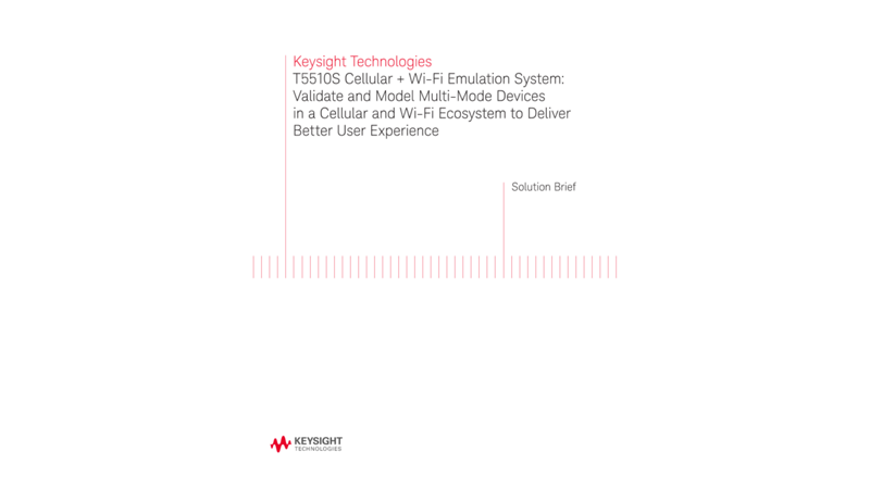 Keysight Technologies T5510S Cellular + Wi-Fi Emulation System